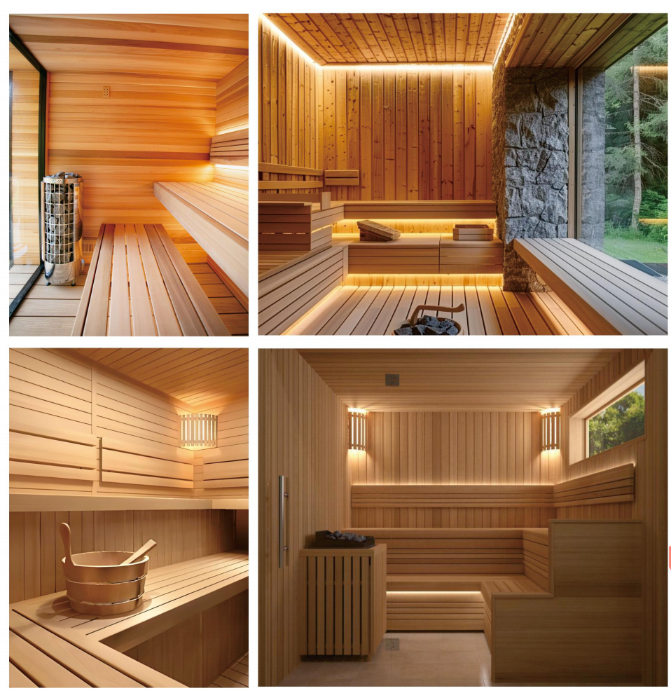 Full‑View Outdoor Infrared Multi‑Person Wooden Sauna