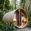 4 - 6 - person modern - designed outdoor sauna room, barrel - shaped traditional Finnish cedar solid - wood steam sauna room for home use